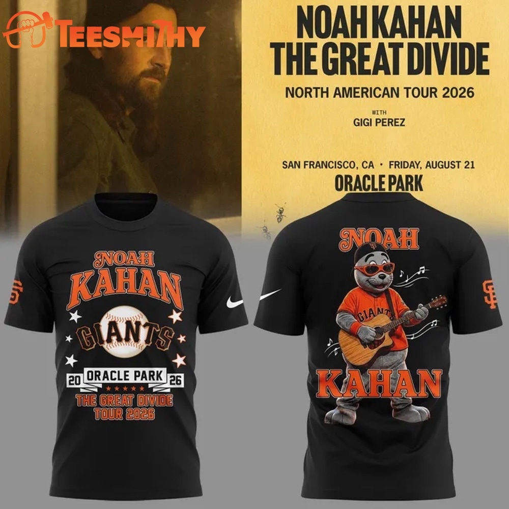 New Shirt Noah Kahan x San Francisco Giants The Great Divide Tour 2026 T Shirt