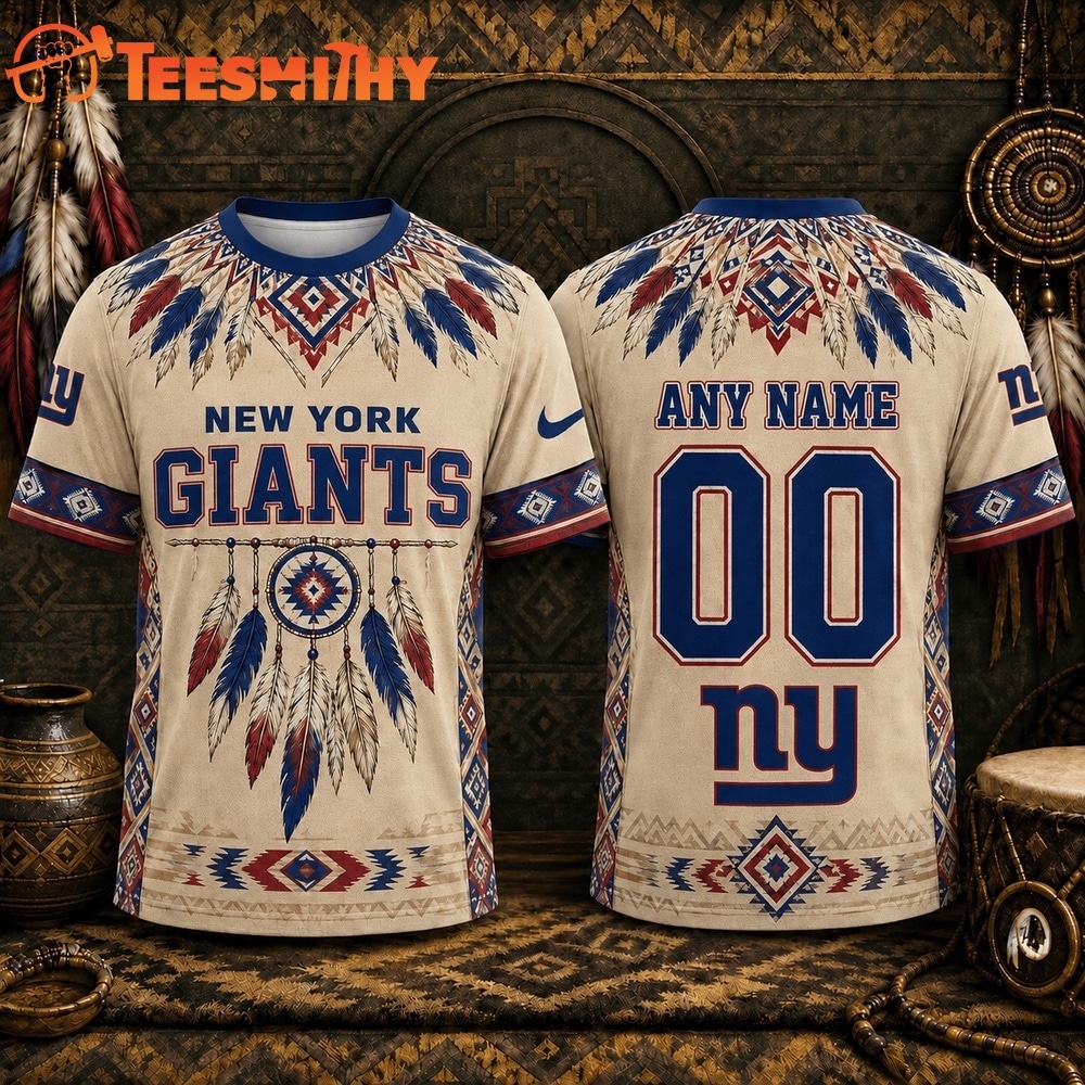 New York Giants 2026 NFL Native American Heritage 3D Shirt