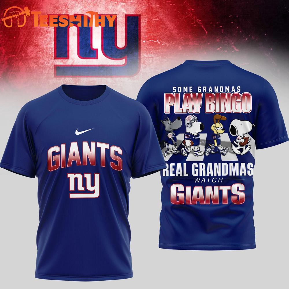 New York Giants NFL Cartoon Prime Time New Design 3D Shirt