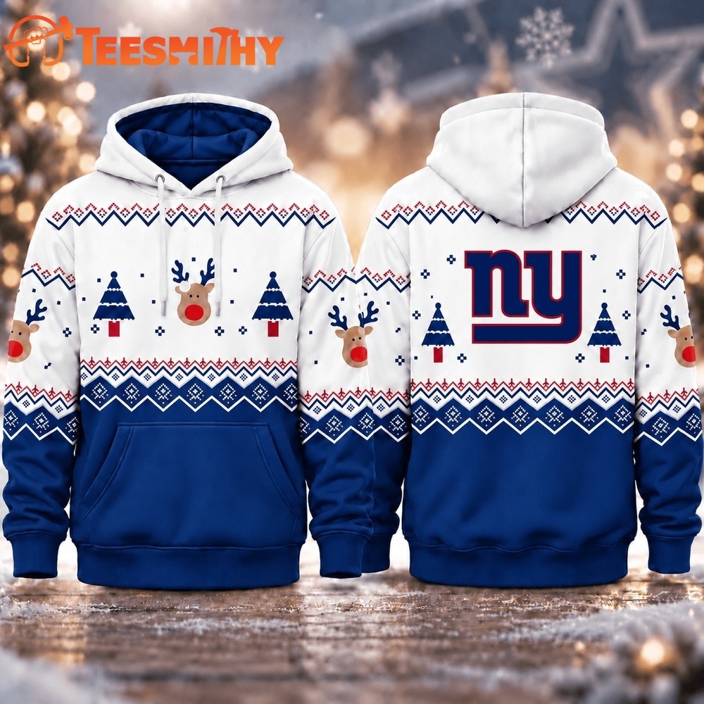 New York Giants NFL Christmas Game Day Hoodie Shirt