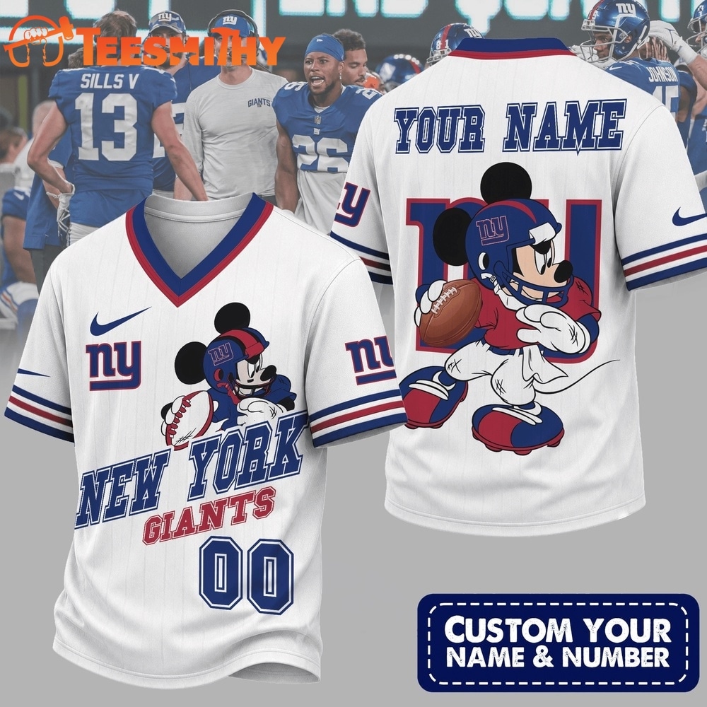 New York Giants NFL Mickey Quarterback Football Jersey