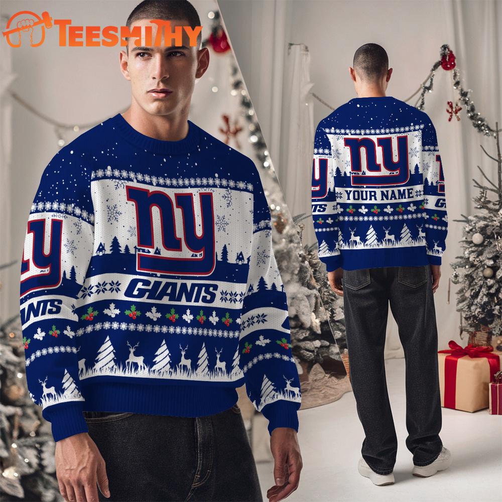 New York Giants NFL Snow Ugly Christmas Sweater New York Giants NFL Snow Ugly Christmas Sweater