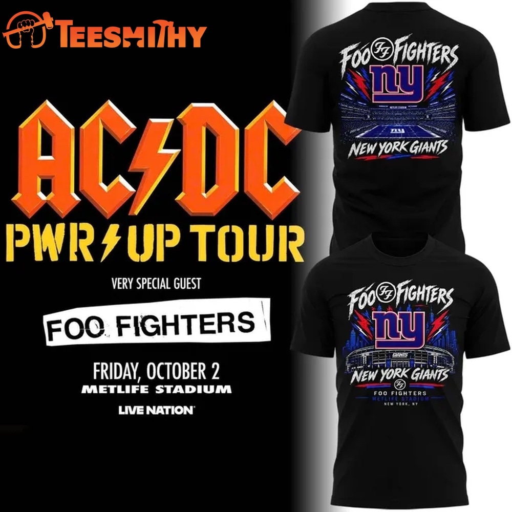 New York Giants x Foo Fighters 2026 T Shirt