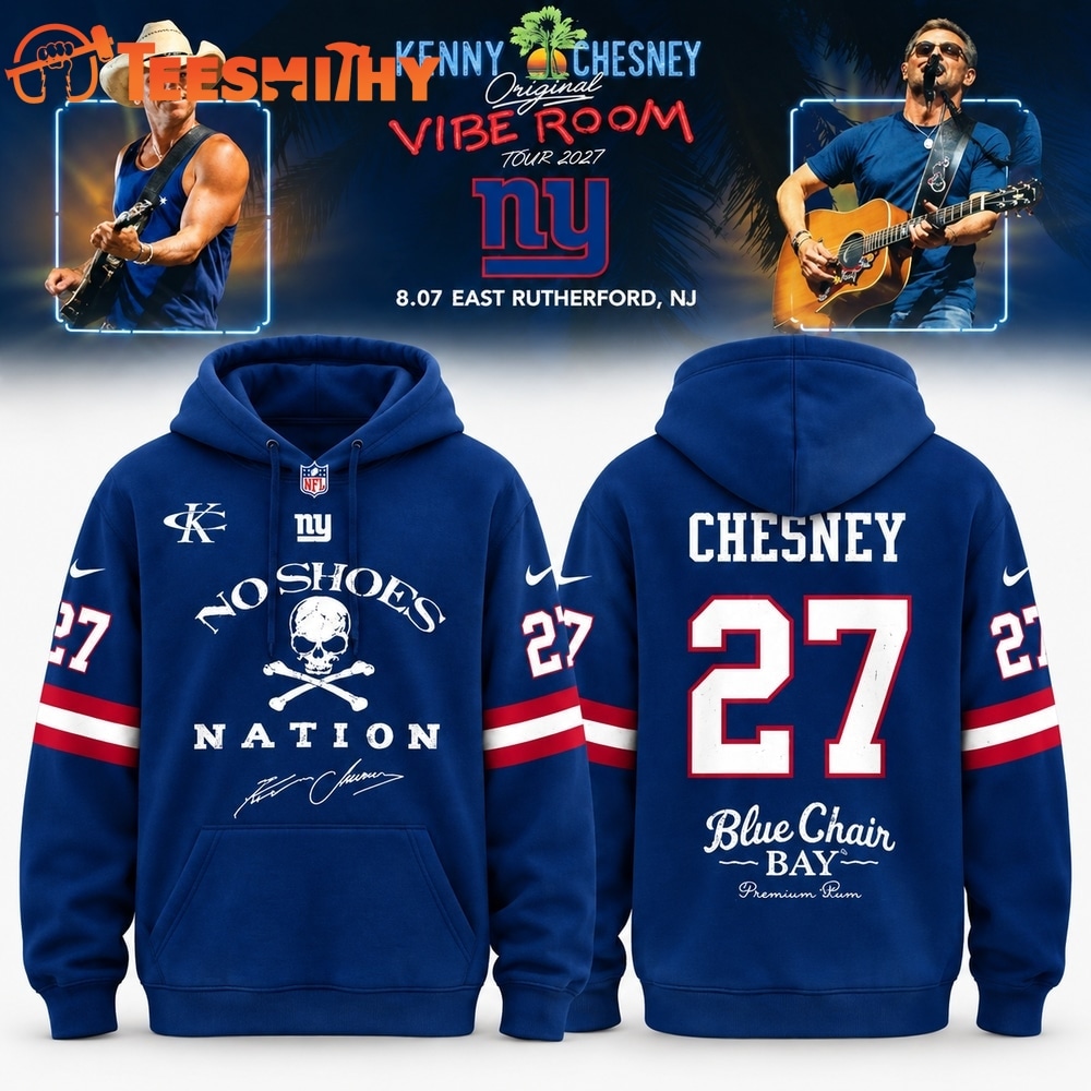 New York Giants x Kenny Chesney The Original Vibe Room Tour 2027 Hoodie