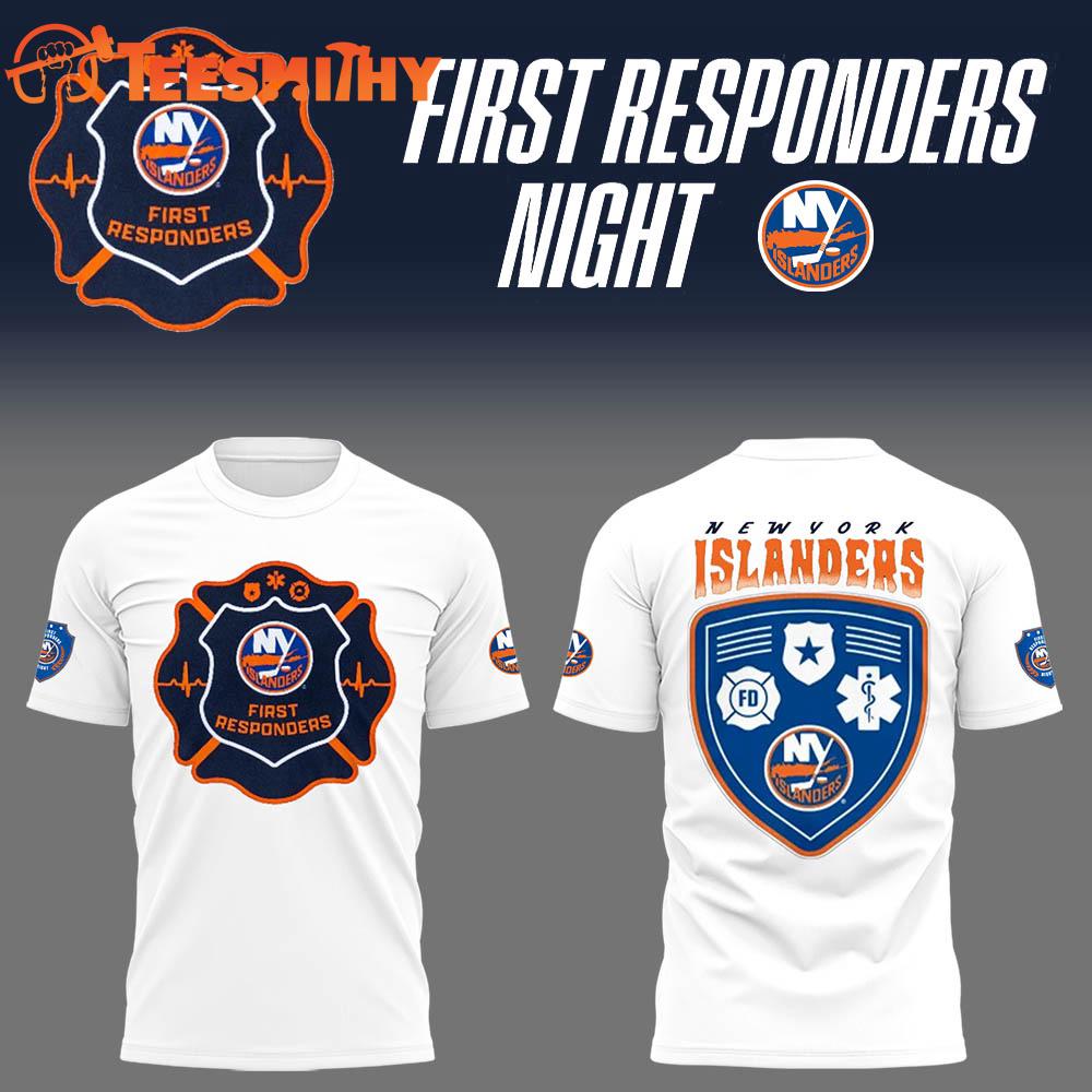 New York Islanders First Responders Night Limited Edition T Shirt