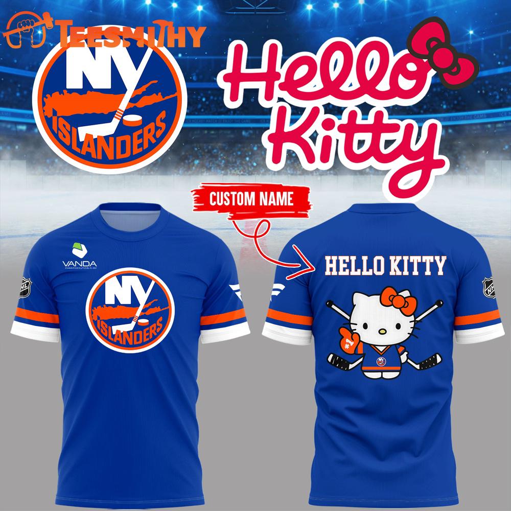 New York Islanders x Hello Kitty 2026 Custom T Shirt