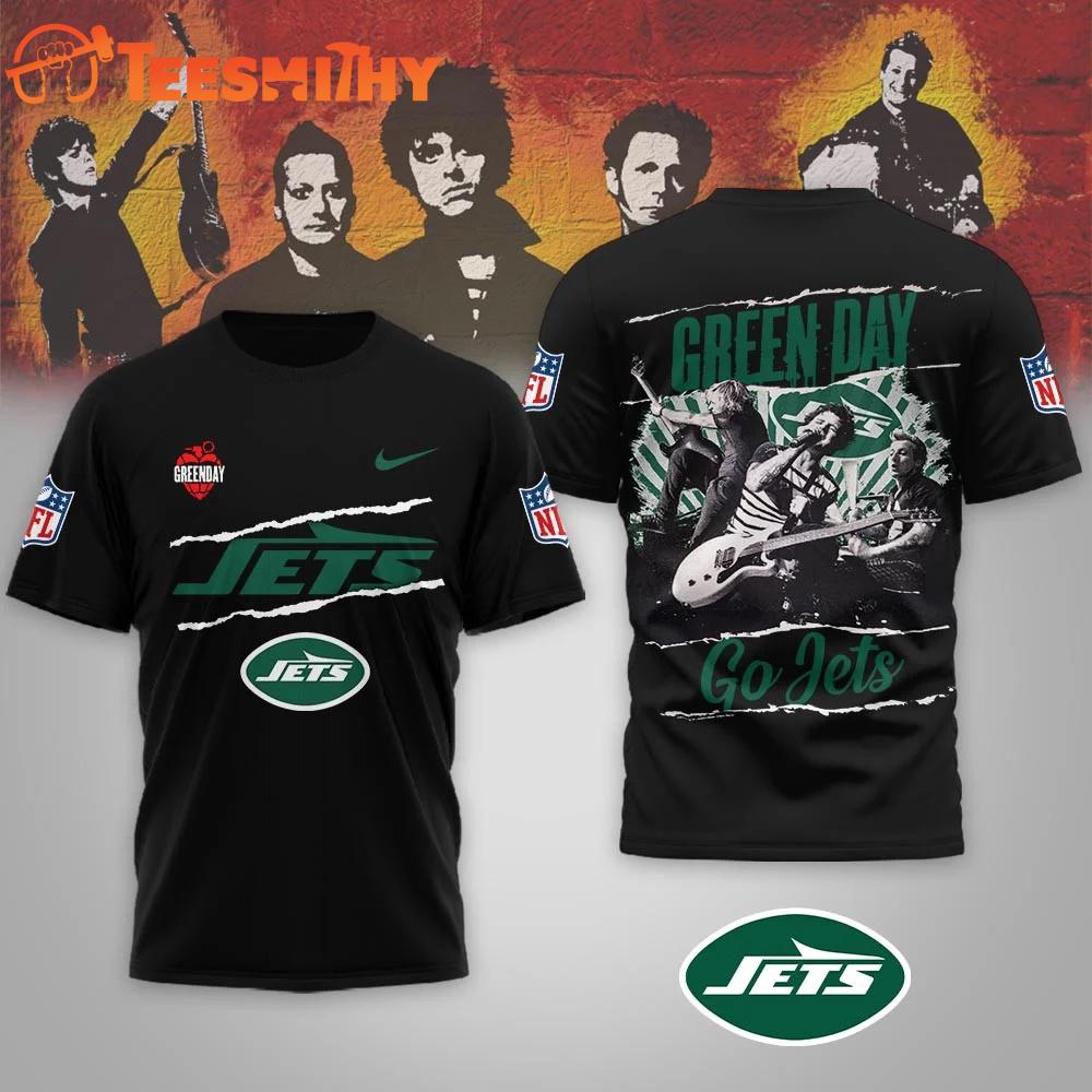 New York Jets 2026 Football Super Bowl LX x Green Day All Over Print Shirt