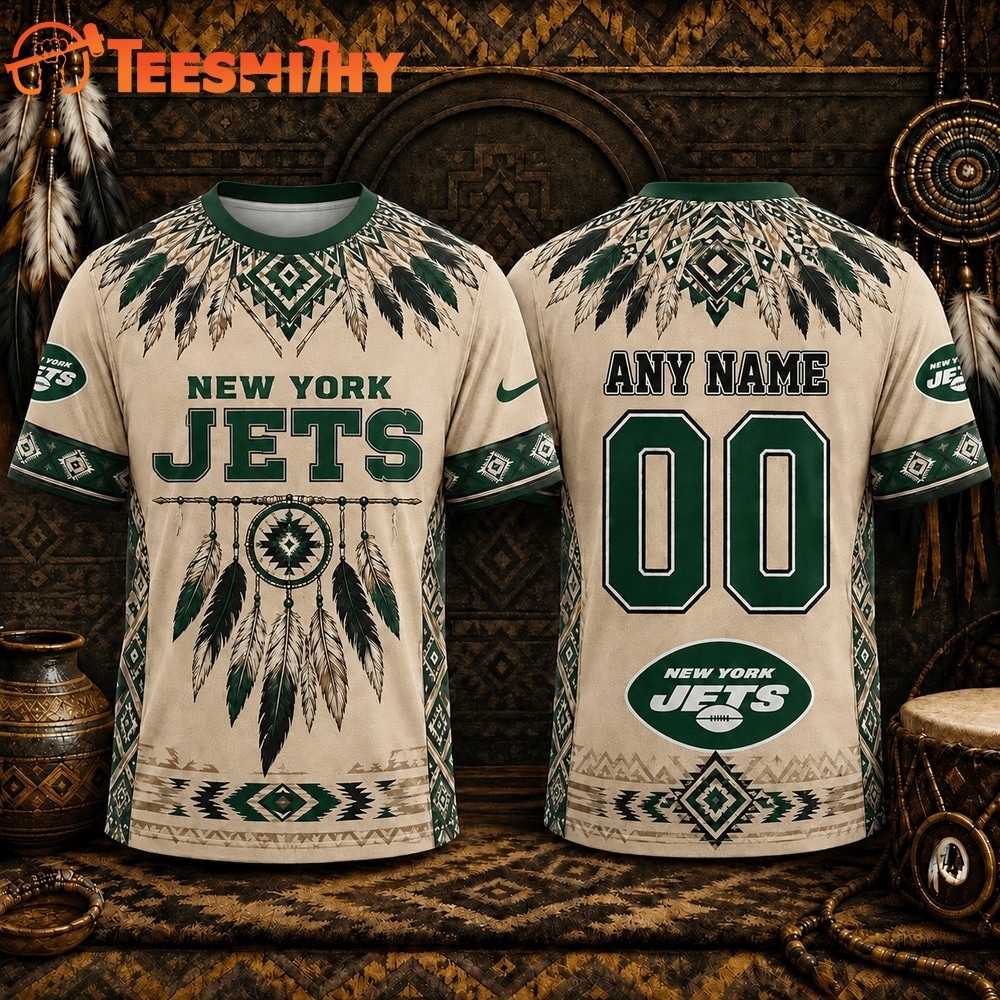 New York Jets 2026 NFL Native American Heritage 3D Shirt