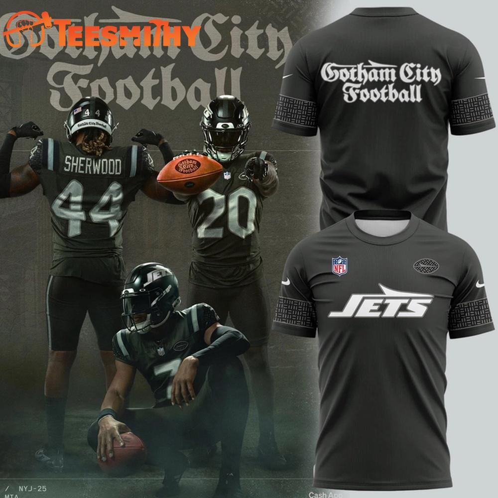 New York Jets Gotham City Football Uniforms 2025 Limited Edition 3D Shirt