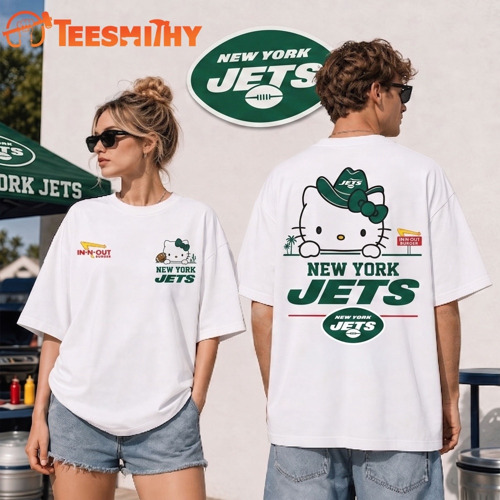 New York Jets NFL Kitty Burger Game Day Unisex 3D Shirt
