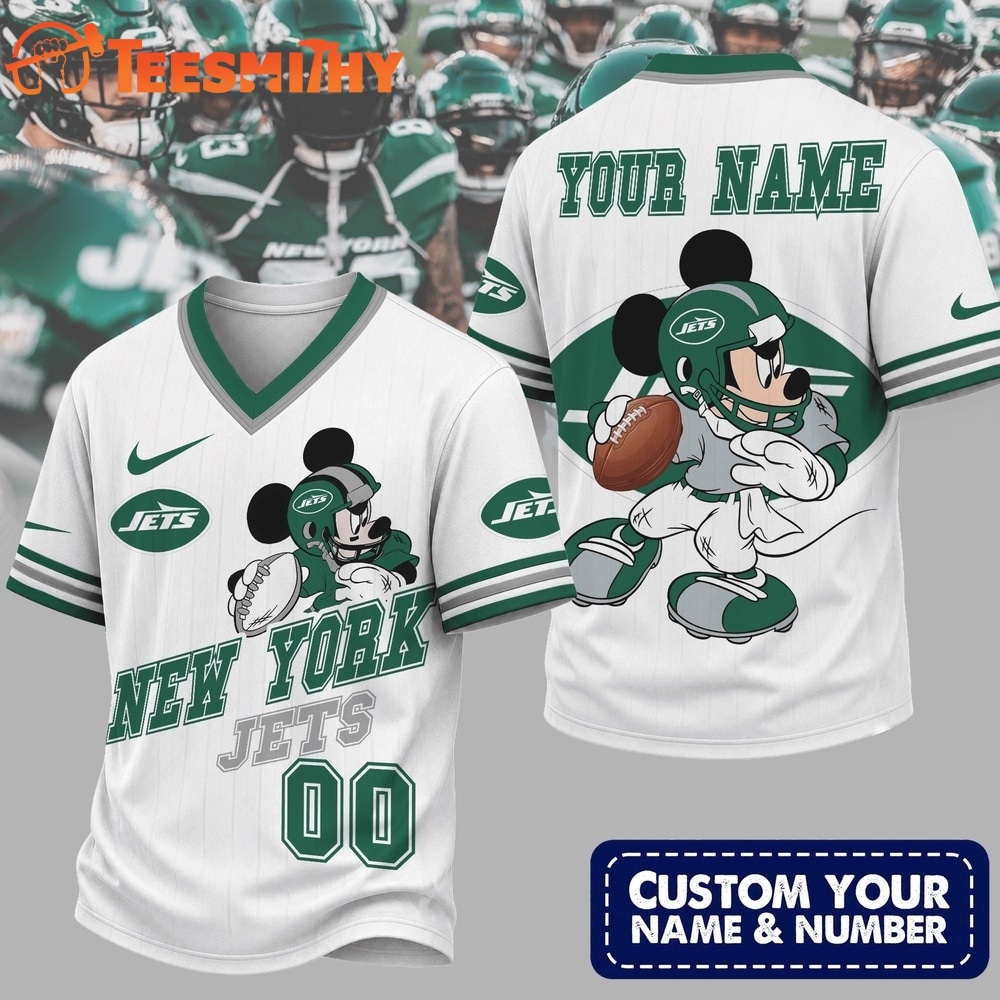 New York Jets NFL Mickey Quarterback Football Jersey