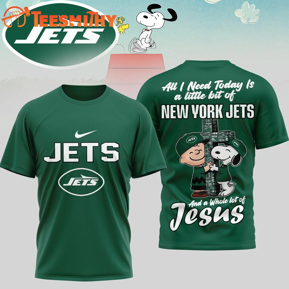 New York Jets NFL Snoopy Peanuts League Blessing 3D Shirt
