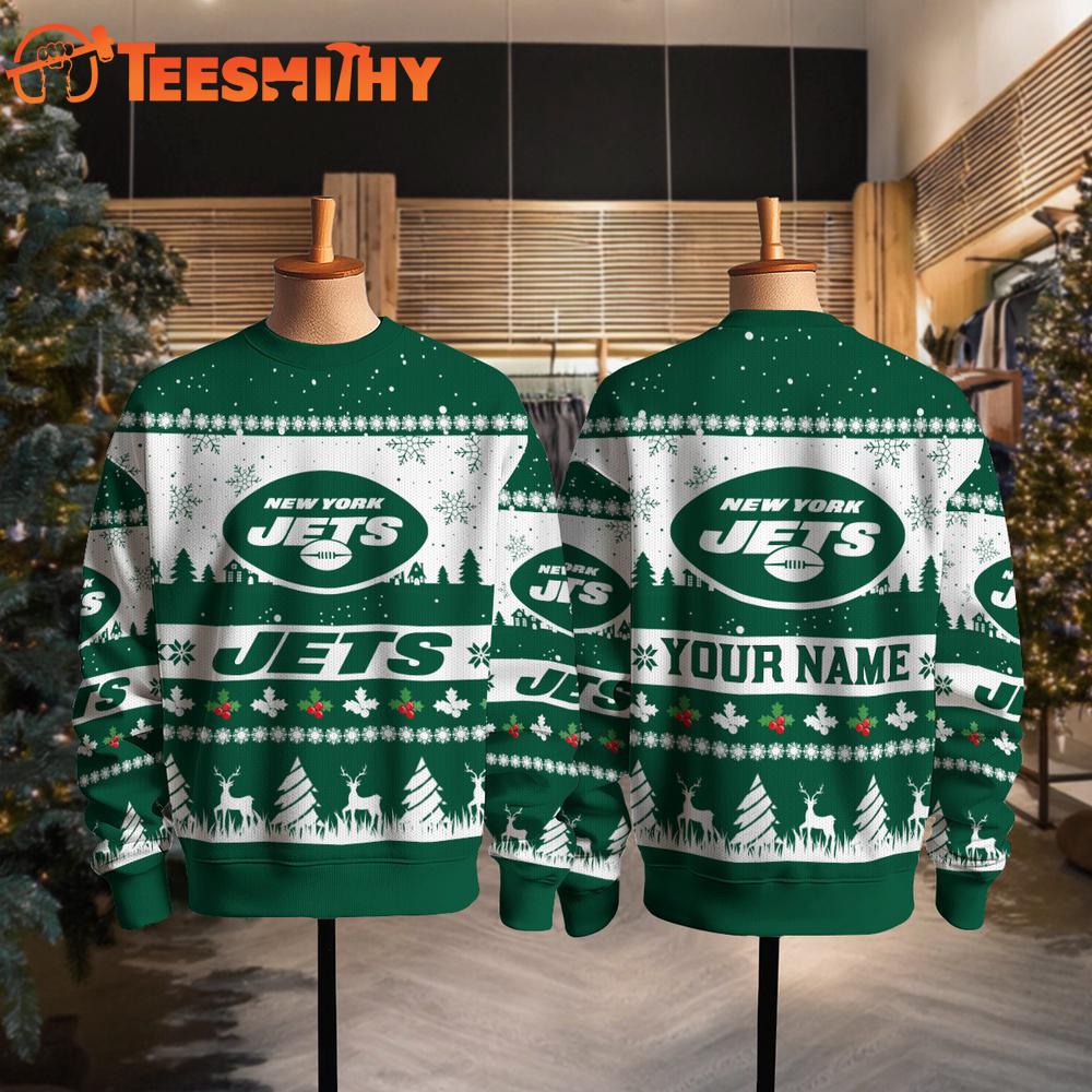New York Jets NFL Snow Ugly Christmas Sweater New York Jets NFL Snow Ugly Christmas Sweater
