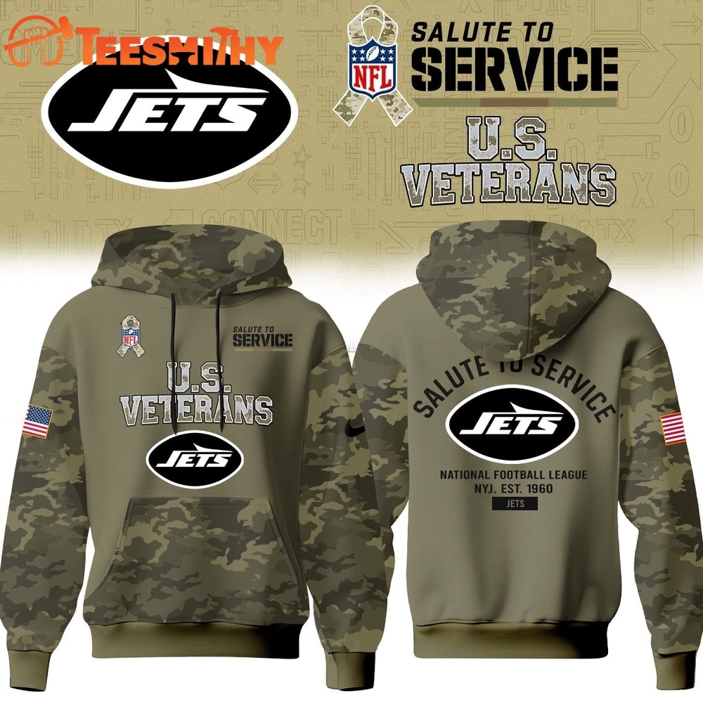 New York Jets NFL US Veterans Salute To Service 2026 Hoodie Shirt