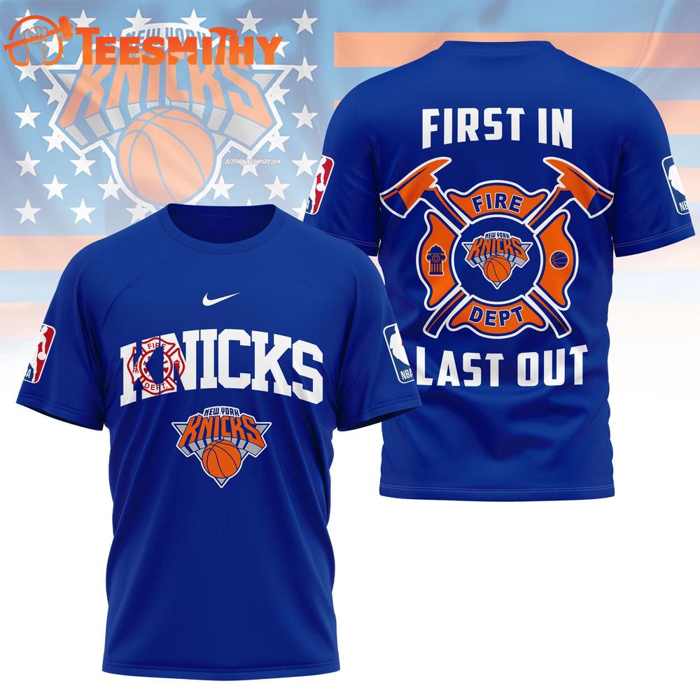 New York Knicks 2026 NBA Fire Dept Special New 3D Shirt