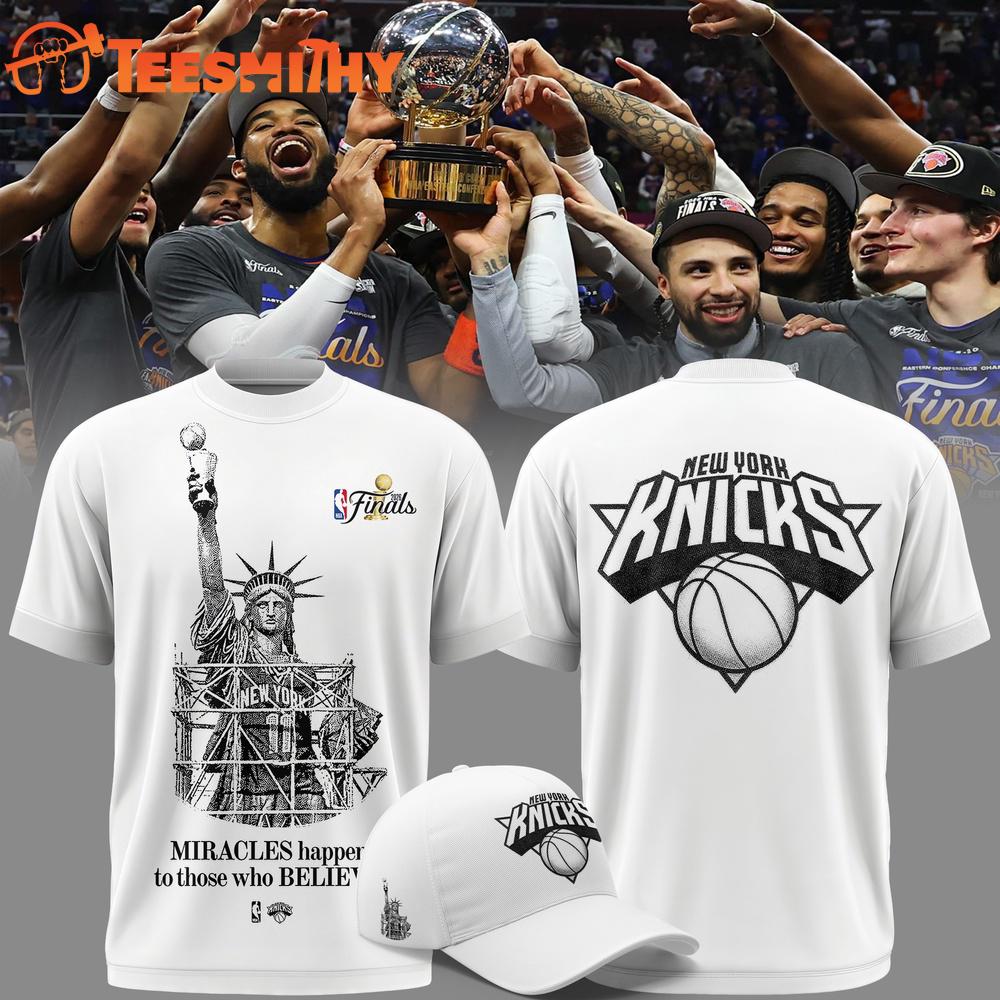 New York Knicks MIRACLES happen to those who BELIEVE T Shirt