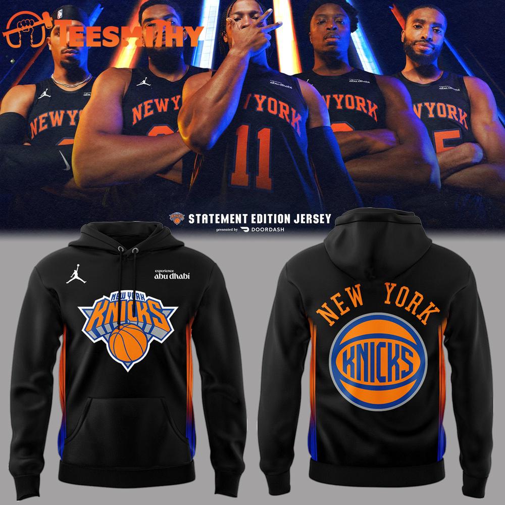 New York Knicks Statement Edition Jersey 2025 Hoodie New York Knicks Statement Edition Jersey 2025 Hoodie