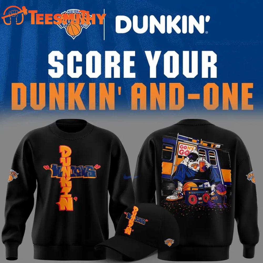 New York Knicks x Dunkin’ 2026 Special New Black Sweatshirt