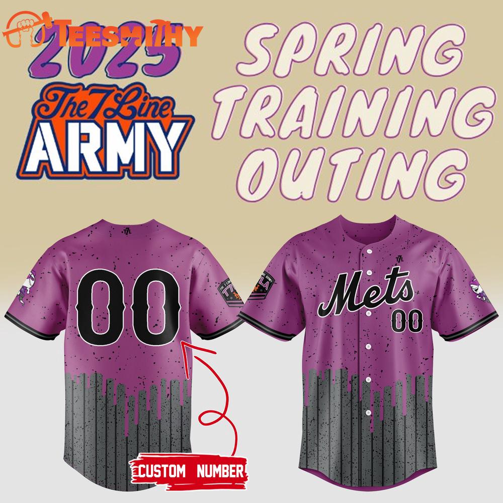 New York Mets 2025 The 7 Line Army Baseball Jersey
