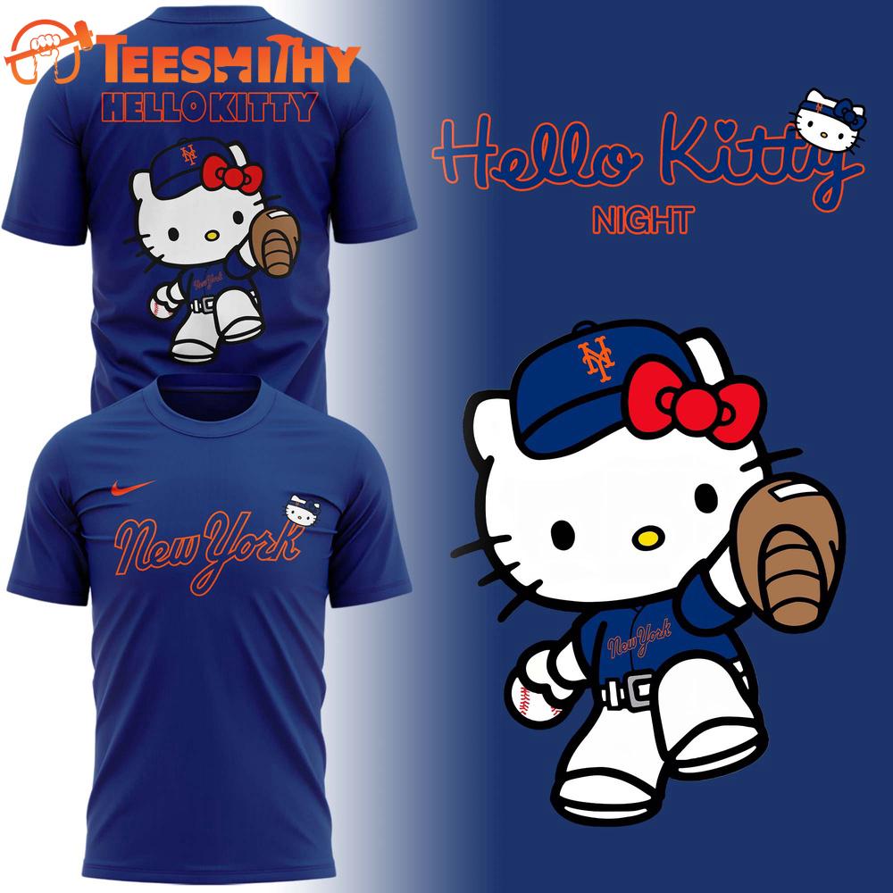 New York Mets Hello Kitty Night 2025 3D Shirt