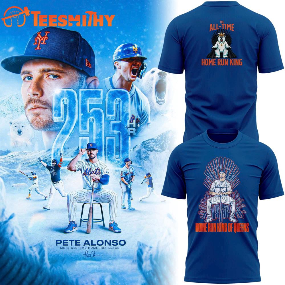 New York Mets Pete Alonso Home Run King New 3D Shit