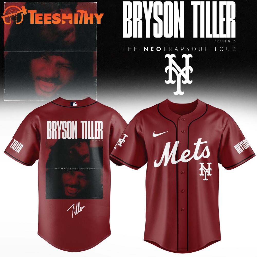 New York Mets x Bryson Tiller The Neo Trapsoul Tour Signature 2026 Baseball Jersey