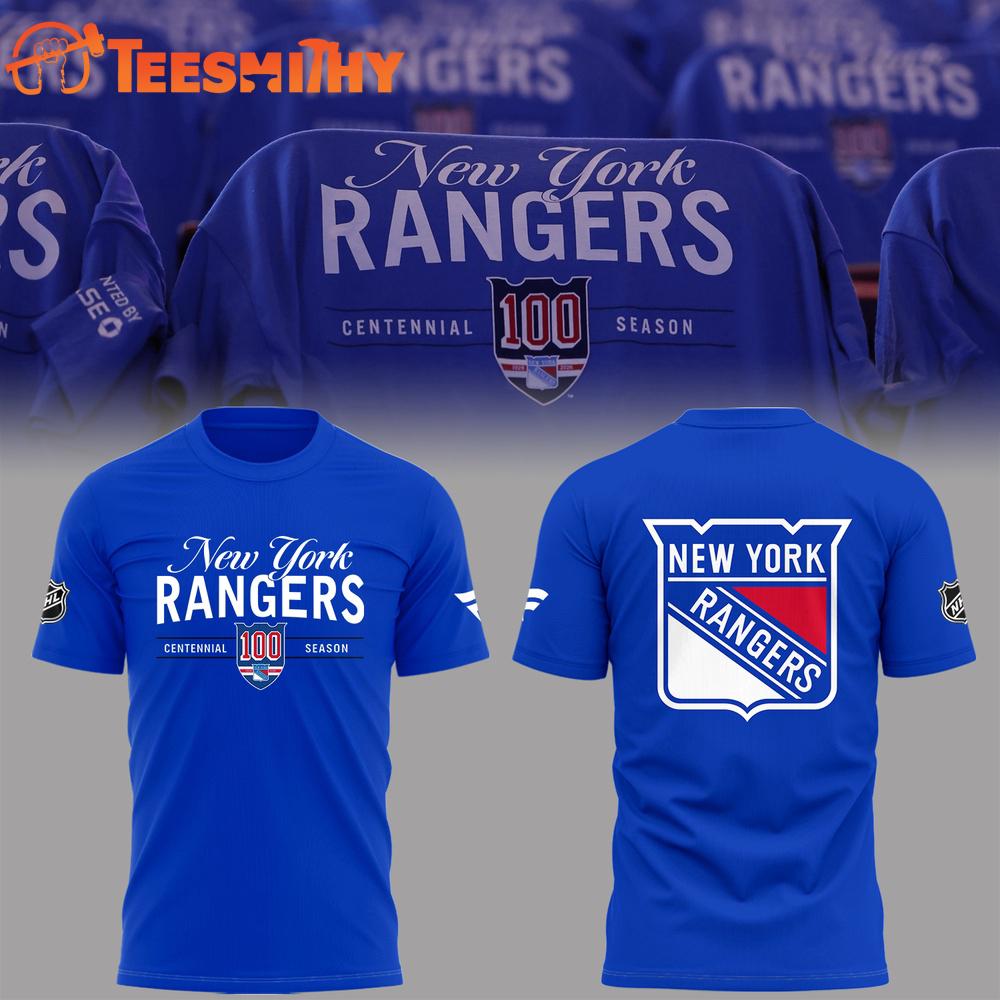 New York Rangers Centennial 100 Season T Shirt New York Rangers Centennial 100 Season T Shirt