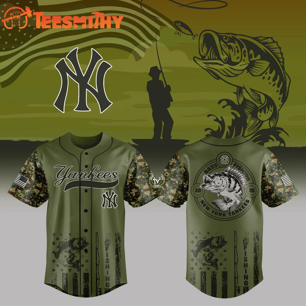 New York Yankees x Bass Fishing Jersey Limited Edition Baseball Jersey