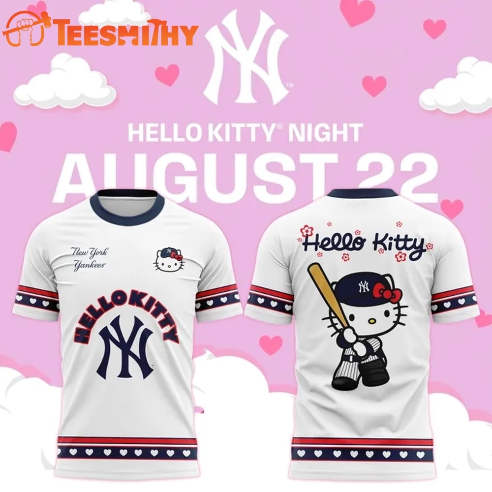 New York Yankees x Hello Kitty Night 2026 T shirt