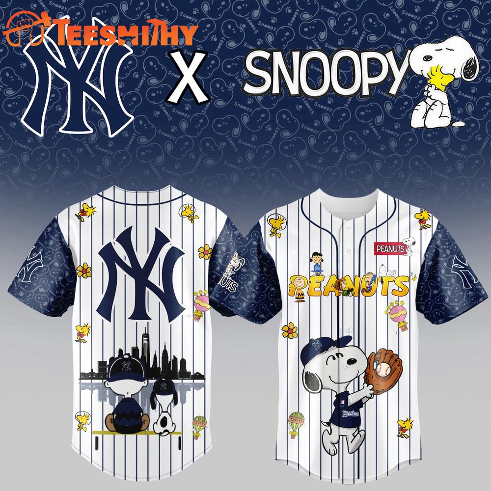 New York Yankees x Snoopy Limited Baseball Jersey