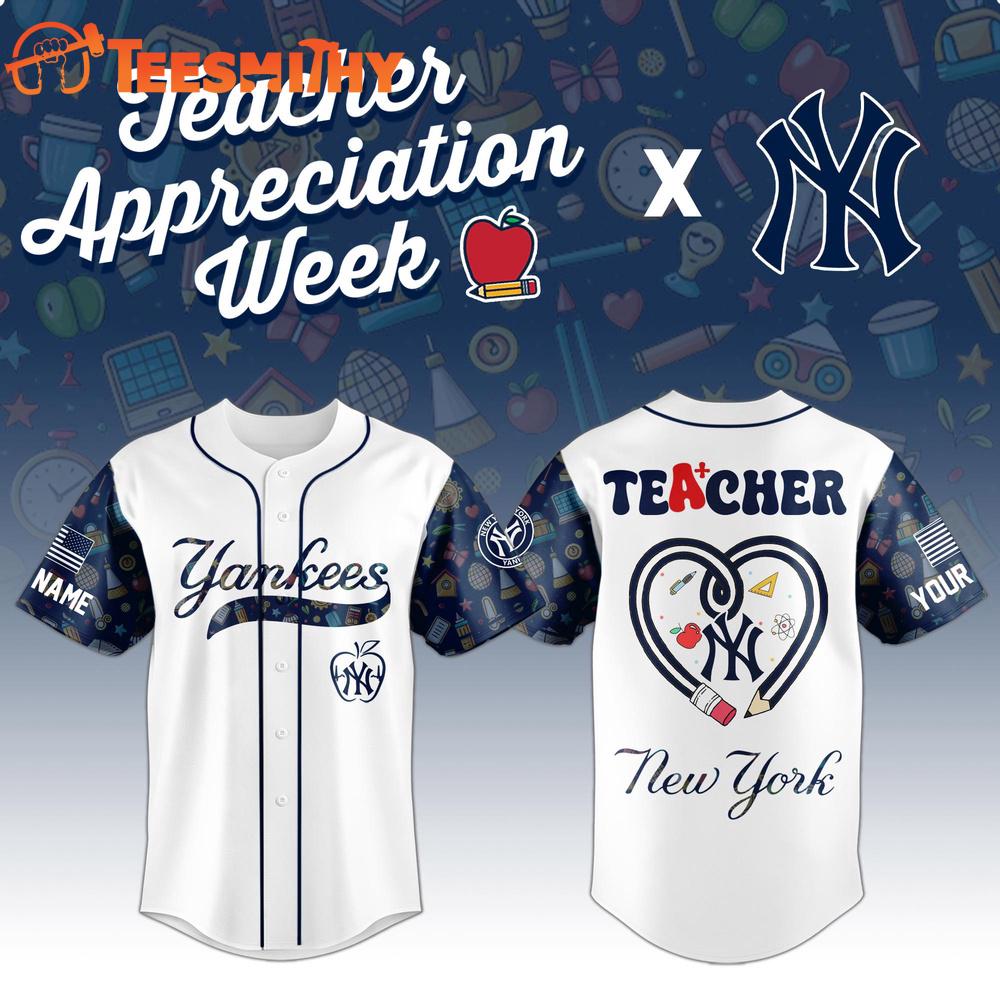 New York Yankees x Teacher Appreciation Baseball Jersey