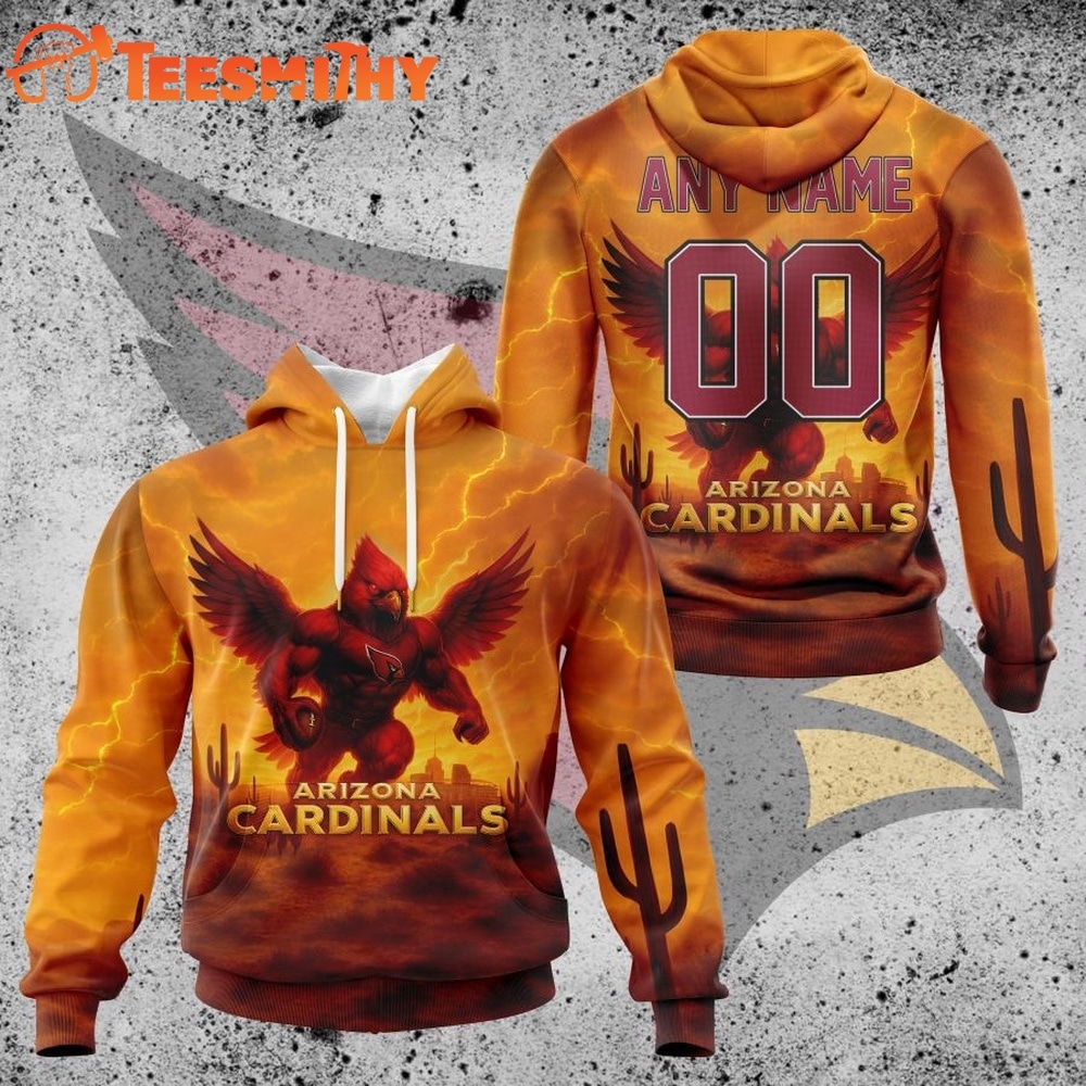 Home 3 NFL Arizona Cardinals Special Realistic Design Hoodie, T Shirt, Sweatshirt 1