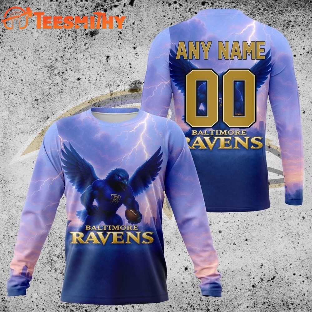 NFL Baltimore Ravens Special Realistic Design Hoodie, T Shirt, Sweatshirt 2