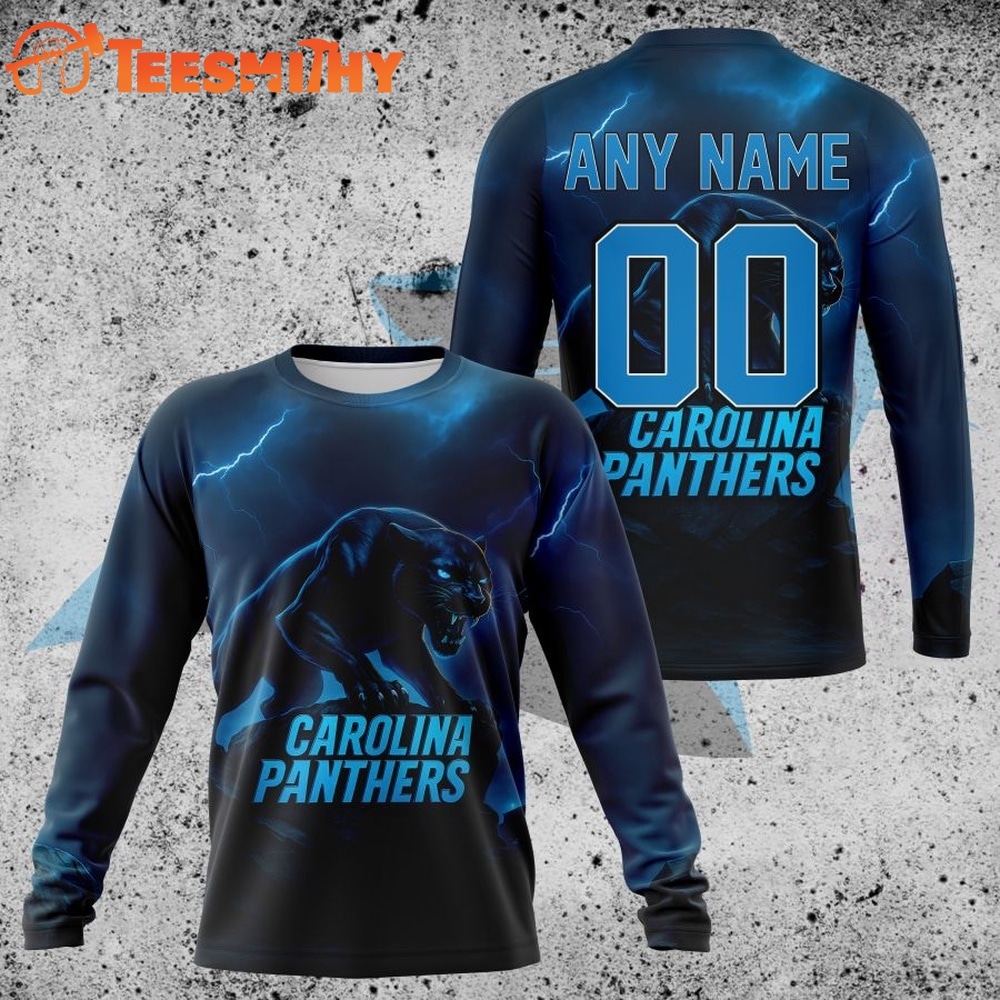 NFL Carolina Panthers Special Realistic Design Hoodie, T Shirt, Sweatshirt 2