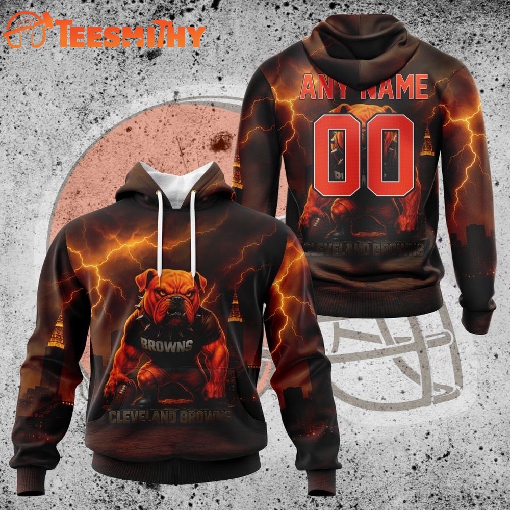Home 17 NFL Cleveland Browns Special Realistic Design Hoodie, T Shirt, Sweatshirt 1