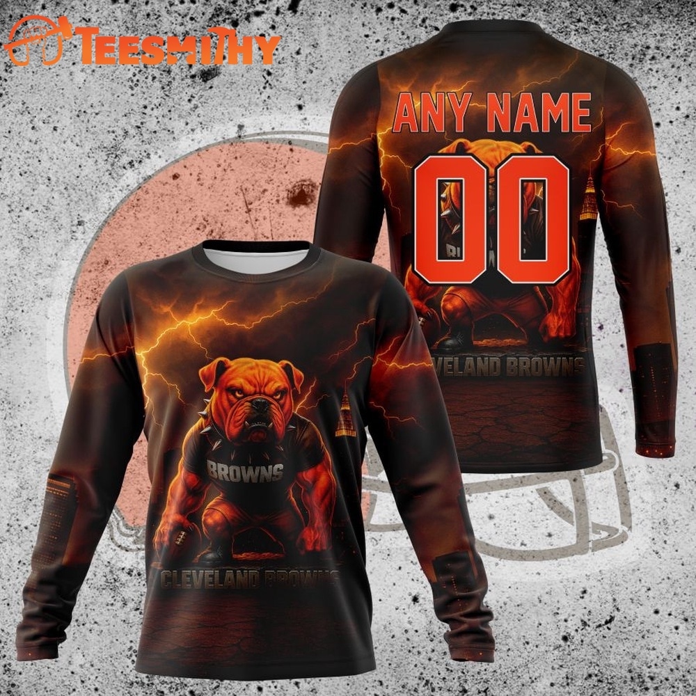 NFL Cleveland Browns Special Realistic Design Hoodie, T Shirt, Sweatshirt 2