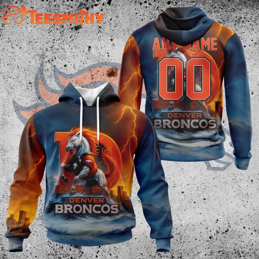Home 21 NFL Denver Broncos Special Realistic Design Hoodie, T Shirt, Sweatshirt 1