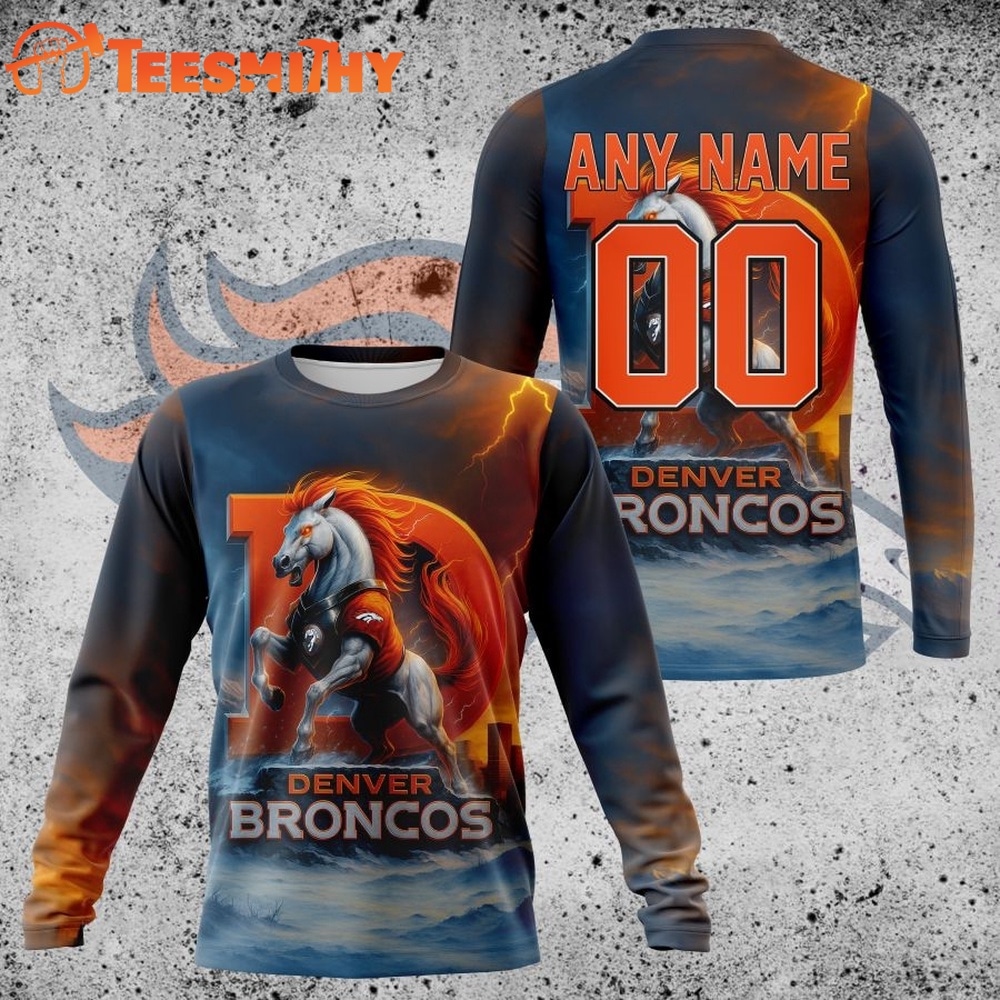 NFL Denver Broncos Special Realistic Design Hoodie, T Shirt, Sweatshirt 2