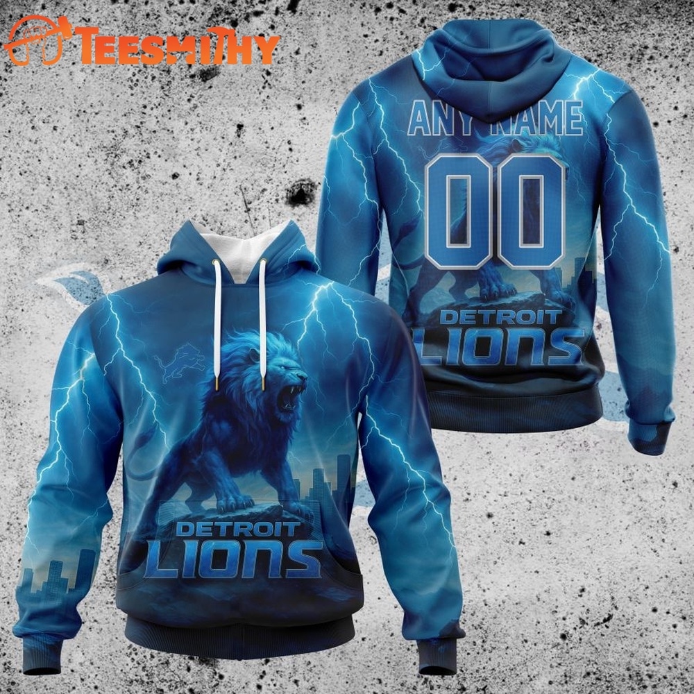 Home 23 NFL Detroit Lions Special Realistic Design Hoodie, T Shirt, Sweatshirt 1