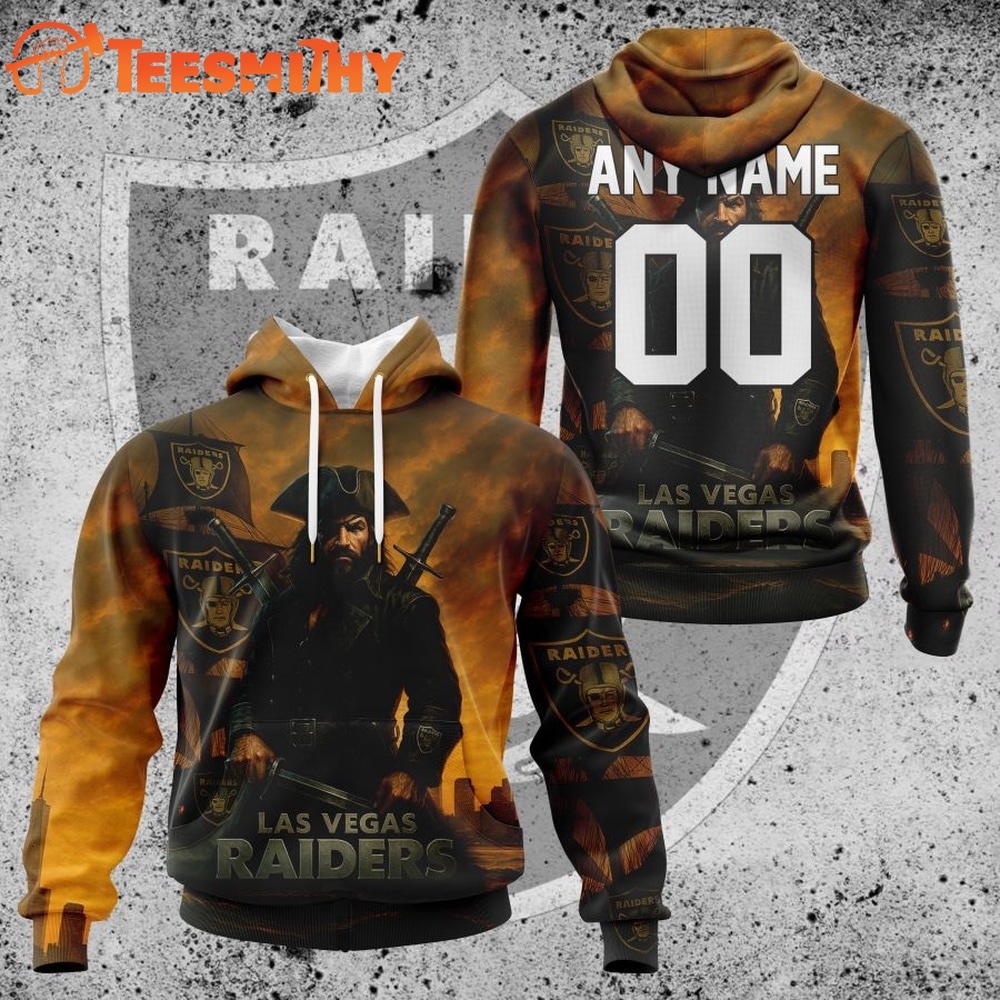 NFL Las Vegas Raiders Special Realistic Design Hoodie, T Shirt, Sweatshirt 1