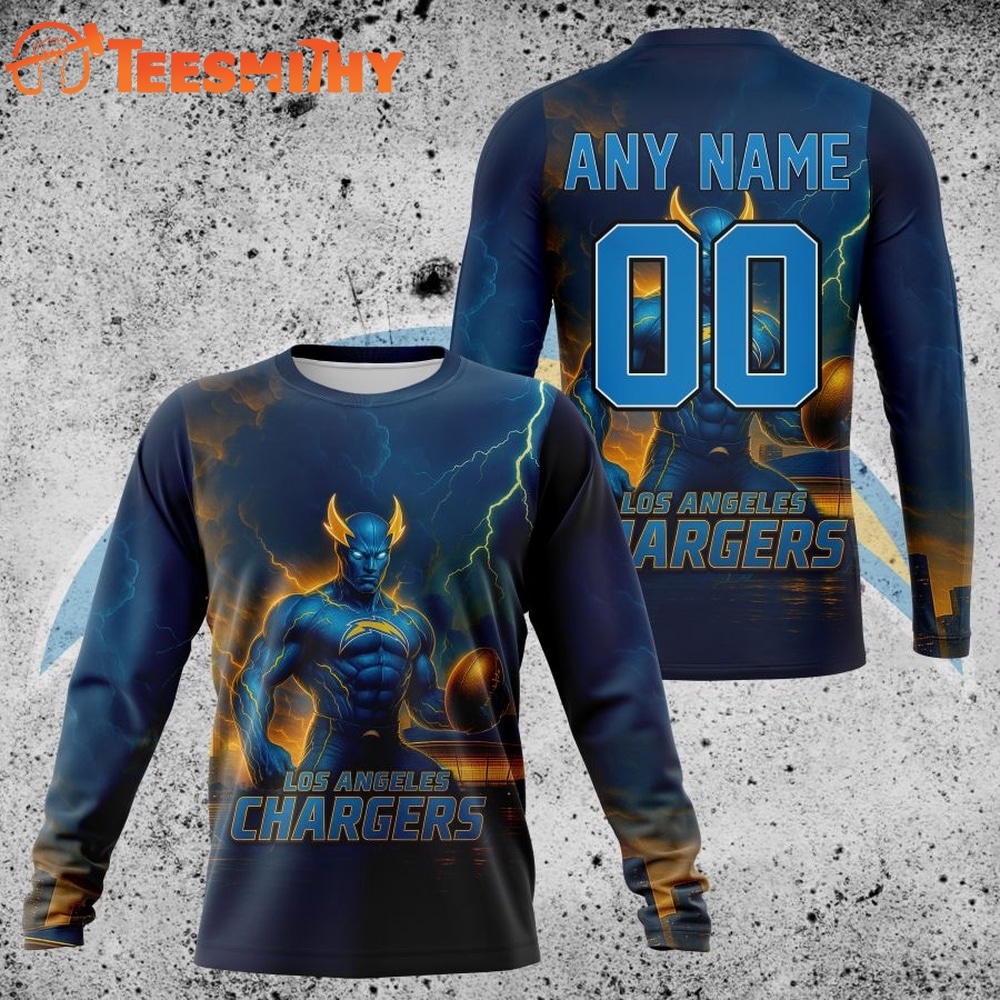 NFL Los Angeles Chargers Special Realistic Design Hoodie, T Shirt, Sweatshirt 2