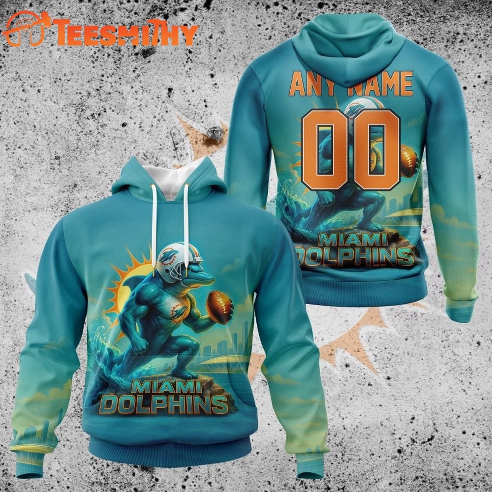 NFL Miami Dolphins Special Realistic Design Hoodie, T Shirt, Sweatshirt 1