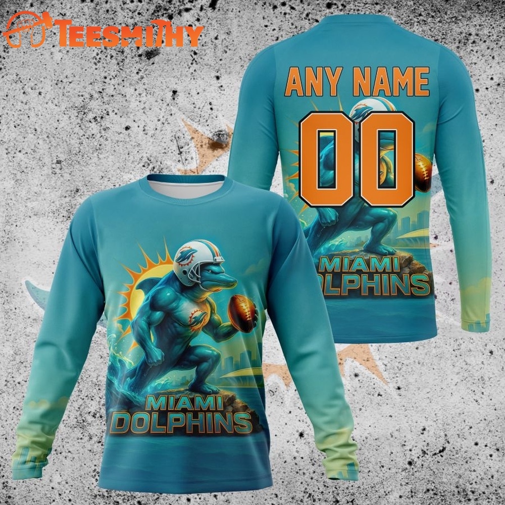 NFL Miami Dolphins Special Realistic Design Hoodie, T Shirt, Sweatshirt 2