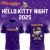 NFL Minnesota Vikings Hello Kitty 2025 3D Shirt