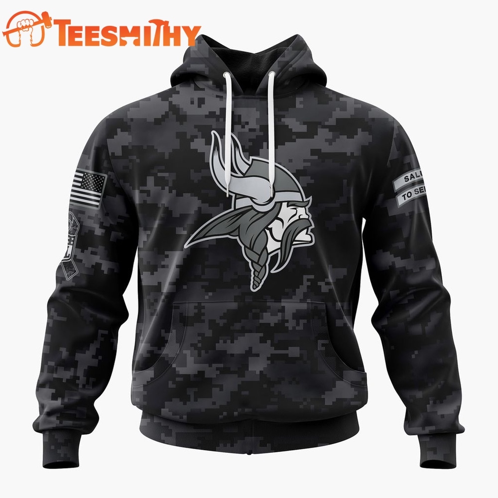 NFL Minnesota Vikings Special 2026 27 Salute To Service Design Hoodie, T Shirt, Sweatshirt 1