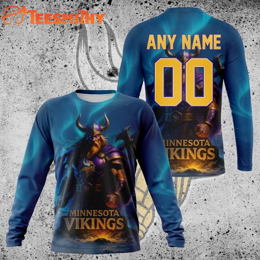 NFL Minnesota Vikings Special Realistic Design Hoodie, T Shirt, Sweatshirt 2