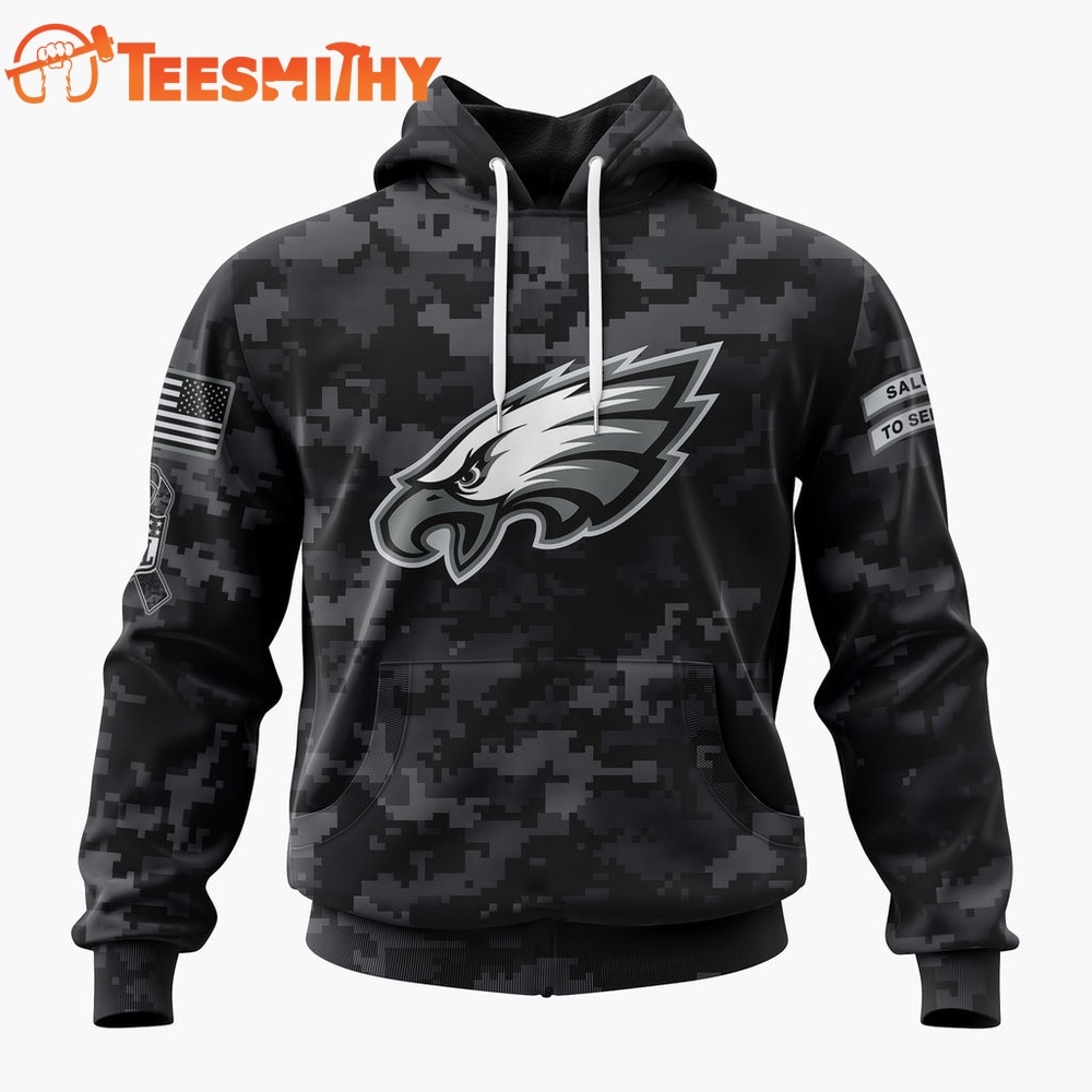 NFL Philadelphia Eagles Special 2026 27 Salute To Service Design Hoodie, T Shirt, Sweatshirt 1