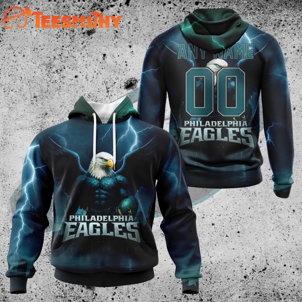 NFL Philadelphia Eagles Special Realistic Design Hoodie, T Shirt, Sweatshirt 1