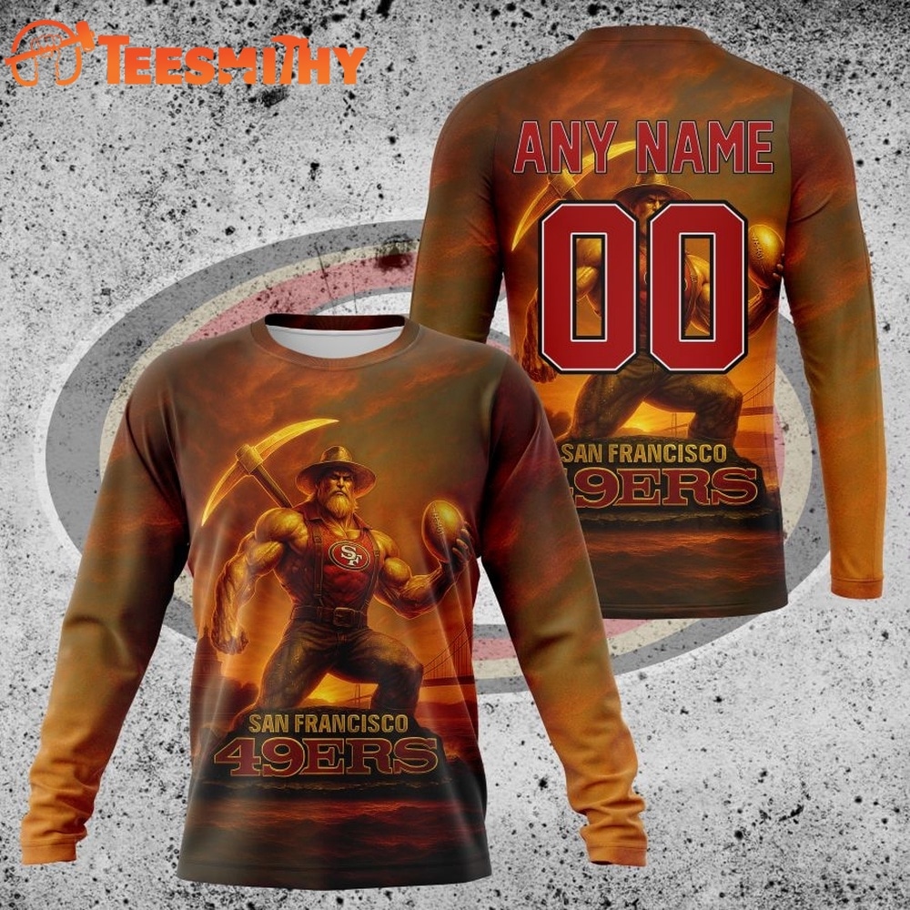NFL San Francisco 49ers Special Realistic Design Hoodie, T Shirt, Sweatshirt 2