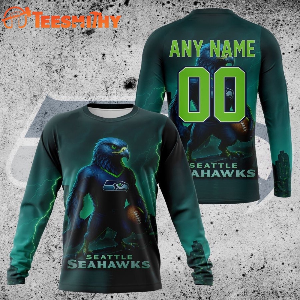 NFL Seattle Seahawks Special Realistic Design Hoodie, T Shirt, Sweatshirt 2